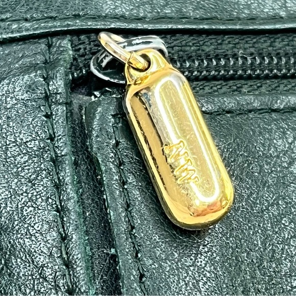 Vintage Nine West Genuine Leather Women’s Trifold Pocketbook Wallet-Dark Green - Picture 6 of 13